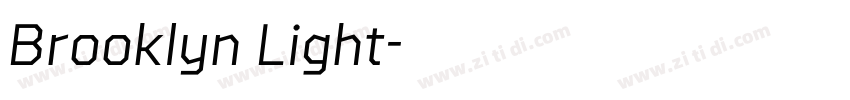 Brooklyn Light字体转换 Brooklyn Light字体转换